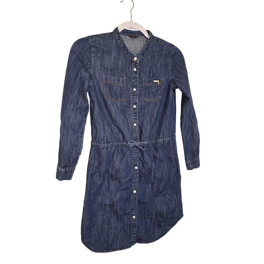 GUESS‎ Girls' Big Roll Sleeve Denim Dress Size 12